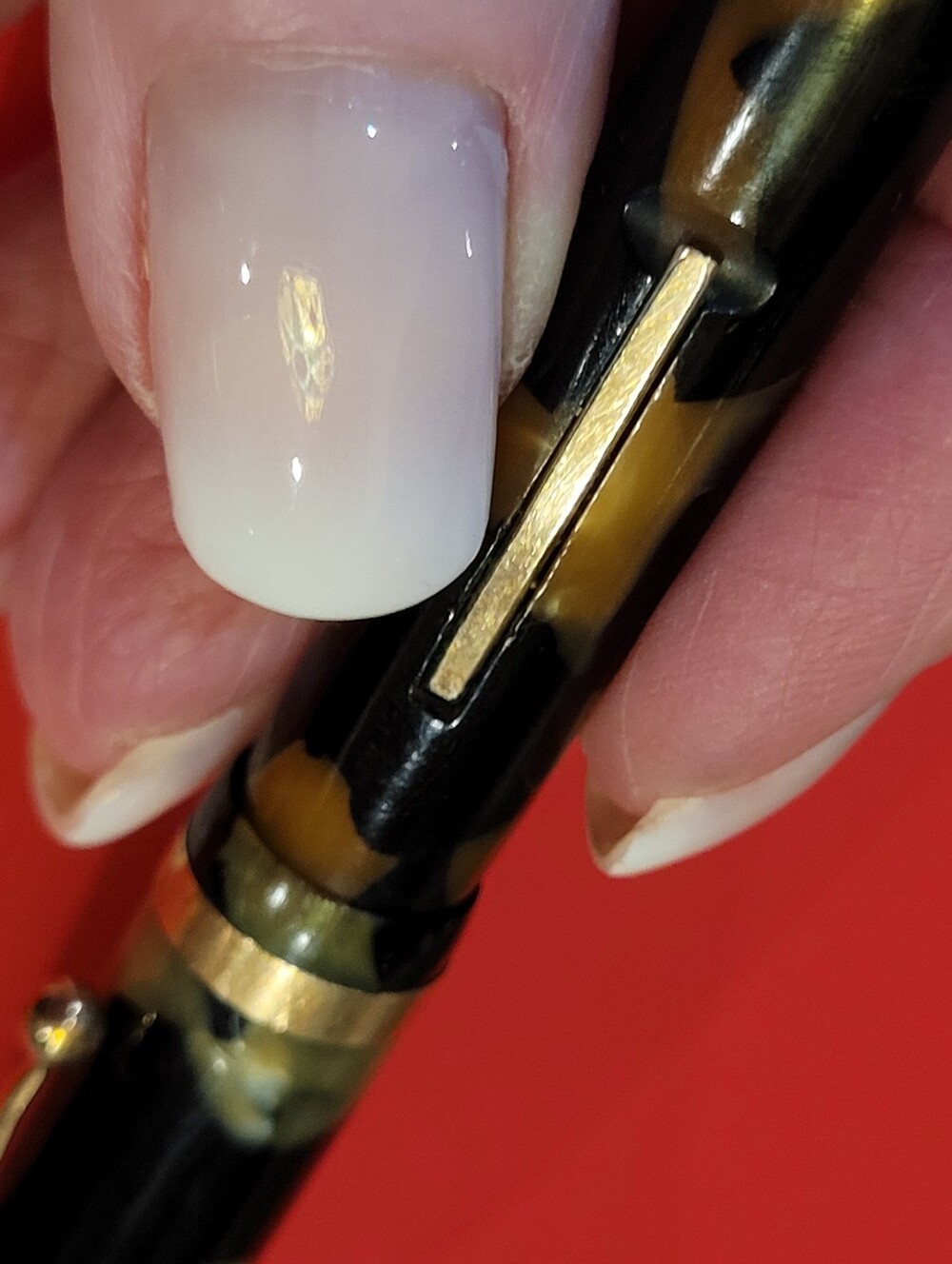 Vintage Sheaffer White Dot Balance Fountain Pen Marble Swirl Cira 1935 - Picture 4 of 8